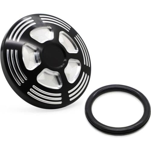 Motorcycle CNC Aluminum Decorative Oil Cap Fuel Gas Tank Cover For Harley Dyna 1991 - 2017 FXD Sportster XL48 883 1200 Touring