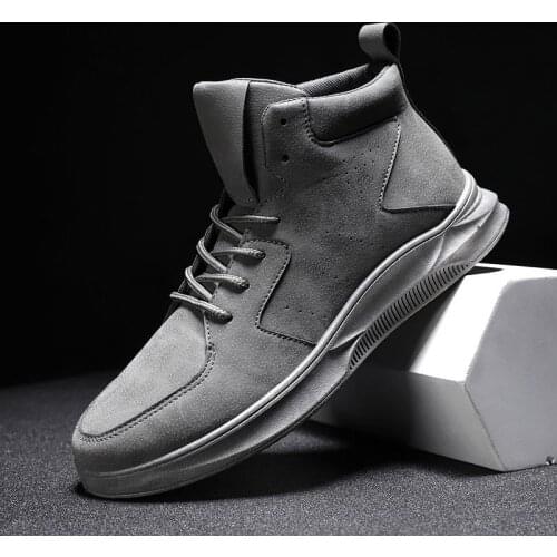 Men Shoes New Martin Boots Mens High Top Leather Boots Top Boots Botas Chaussure Homme