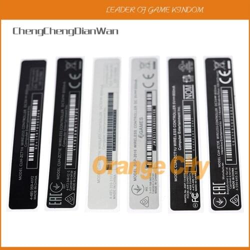 100pcs 300pcs 1000pcs housing Shell Slim Black Back Sticker Lable Seals for PS4 Controller B Version