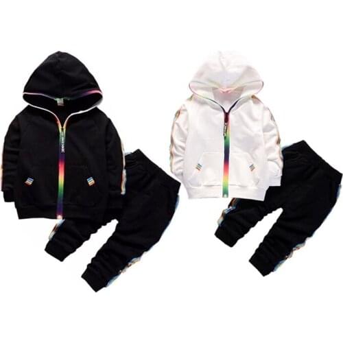 New Autumn Fashion Clothes Kids Boys Girl Cartoon Hoodies Pants 2pcs/set Spring Children Toddler Costume Infant Casual Tracksuit