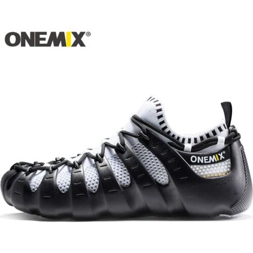 ONEMIX New Men Casual Shoes Breathable Lightweight Sock Shoes Women Walking Wadding Footwear Sandals Unisex Rome Sneakers