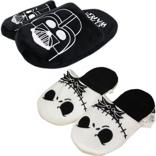 28cm The Nightmare Before Christmas Jack Darth Vader Plush Stuffed Doll Indoor Slippers For Adults Home Autumn Winter Slippers