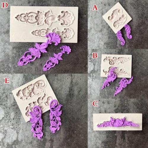 A Variety Of European Relief Fudge Cake Silicone Mold DIY Chocolate Mold Fudge Decoration Baking Mold