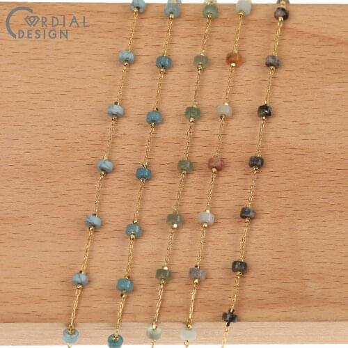 Cordial Design Copper Chain/DIY Bracelets Making/Hand Made/Natural Stone/Jewelry Findings & Components/Necklace Accessories