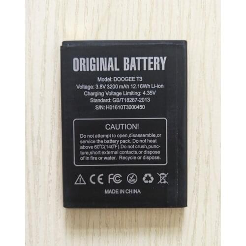 AZK Doogee T3 Replacement Battery Large Capacity 3200mAh 100% New accessory accumulators For Doogee T3 Cell Phone