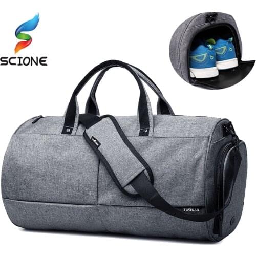 Hot Top Canvas Sport Gym Bag Training Bag Men Woman Fitness Yoga Travel Multifunction Handbag Outdoor Sporting Shoulder Bag