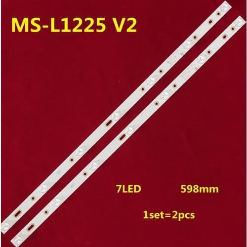 598mm LED Backlight strip 7 lamp For 32'' TV MS-L1225 V2 022-P1K3582A1 LED320E10 CX315DLEDM 3v/led