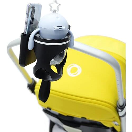 Trolley Cup Holder Universal Stroller Cup Holder Clip On Phone Baby Bottle Organizer 360-Degree Rotation For Most Cup Bottle