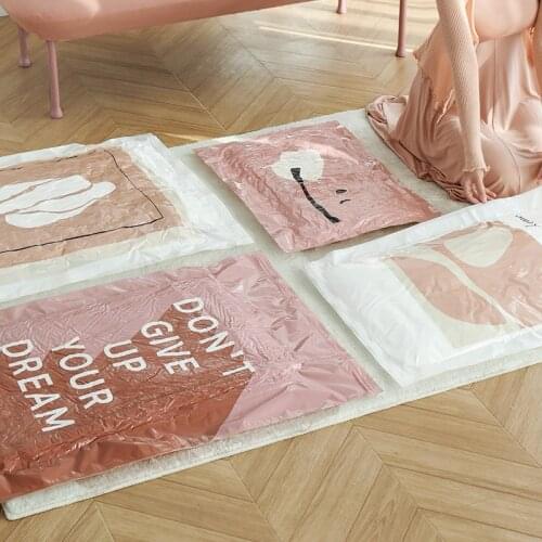 Vacuum Bag Storage Bag Home Organizer Foldable Clothes Quilt Pillow Organizer Seal Compressed Travel Saving Space Bags Package