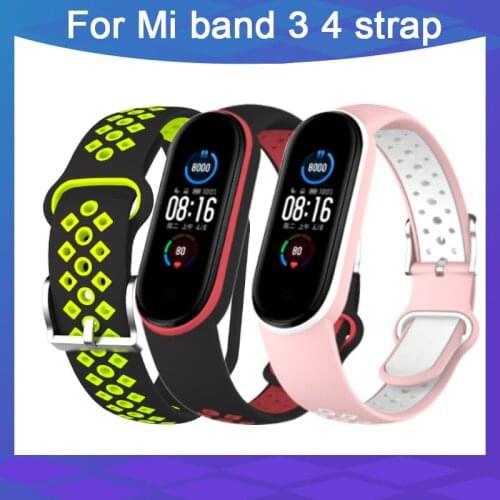 WaterProof Lightweight Ventilate TPU Wrist Strap Wristband Bracelet For Xiaomi Mi Band 3 4 straps xiaomi my band 4 5 Watchband