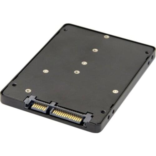 Xiwai B+M Key Socket 2 M.2 NGFF (SATA) SSD to 2.5 SATA Adapter Card Adapter with Black