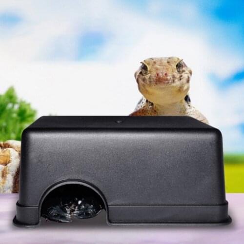 Reptile Box Hiding Case Hole Water Feeder Spider Turtle Snake Centipede Supplies Reptile Accessories Hiding Box