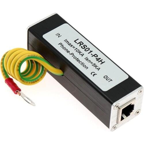RJ11 Surge Protector Multipurpose Avoid Interference Rainny Days Telephone Fax Safety Small Thunder Arrester Home Fast Response