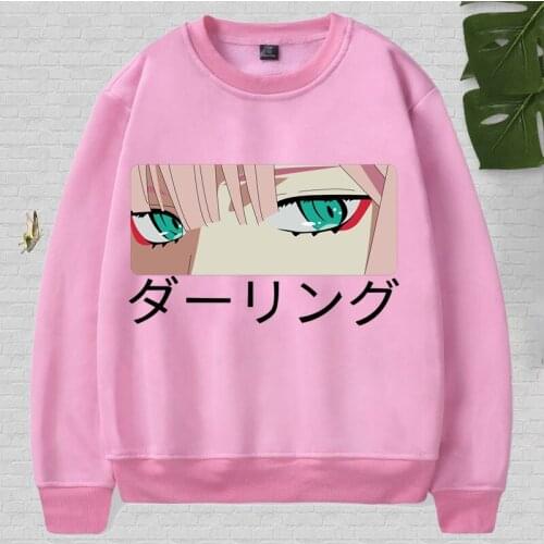 Anime Graphic Sweatshirts Darling In The Franxx Zero Two Hoodies Harajuku Casual Long Sleeve Streetwear Anime Sweatshirts Women