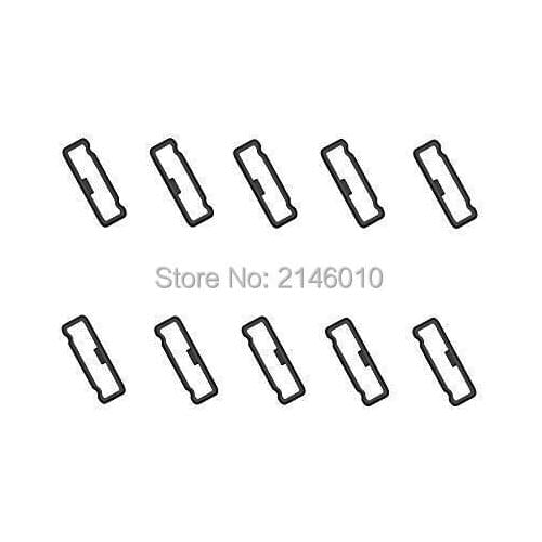 10 Pack Replacement Fastener Silicone Ring for Garmin Fenix 5 5X 5S Sapphire Black A 20mm/22mm/26mm
