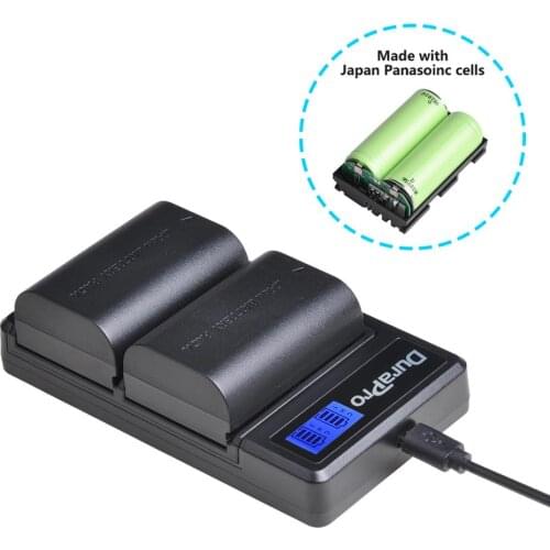 2040mAH 7.2V LP-E6 LP-E6N Camera Battery Made With Japan Cells for Canon EOS 5DS 5D Mark II III 6D 7D 60D 60Da 70D 80D+ Charger