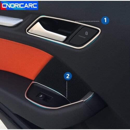 Car Styling Door Handles Frame Cover Trim For Audi A3 8V 2014-18 Interior Accessories Console Air Vent Panel Stickers