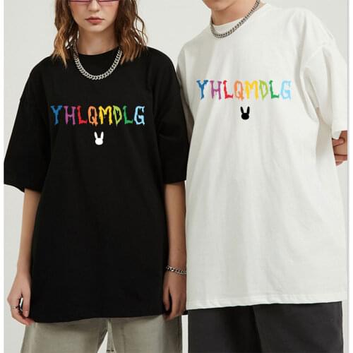 Rapper Bad Bunny Basis Classic Men Women T Shirt Cool Harajuku Tshirts Streetwear Summer 90s Female T-shirt Top Tee Clothes