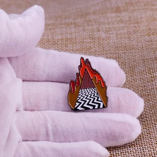Twin Peaks Pin Dougie Jones Good Luck Charm featuring brooch