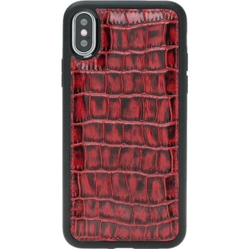 IPHONE X CROCO RED LEATHER SHEATH 317050485