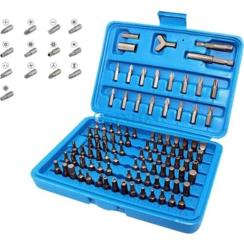 DHL 50Set x100pcs Screwdriver Security Bit Set Steel Torx Star Tamper Screws Hex Key Slotted Tri Screw Driver Bit Torx