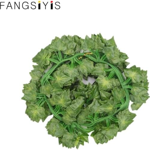 Garland Artificial Flowers Hanging Artificial Plants Creeper Green Leaf Ivy Vine For Party Home Garden Wedding Decor Wholesale