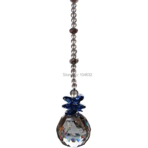 Feng shui 40mm crystal ball&14mm octagon beads healing crystals suncatcher wedding decoration,crystal chandelier parts No#65-2