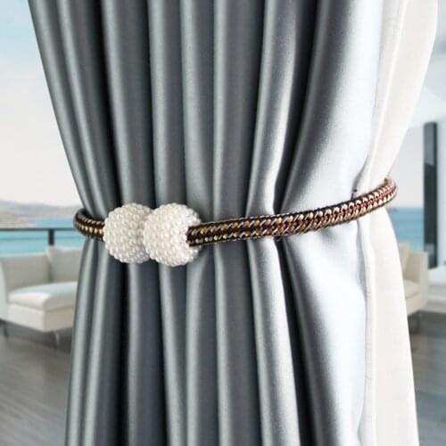 1Piece Magnetic Curtain Clip Curtain Holders Tieback Buckle Clips Hanging Ball Buckle Tie Back Curtain Accessories Home Decor