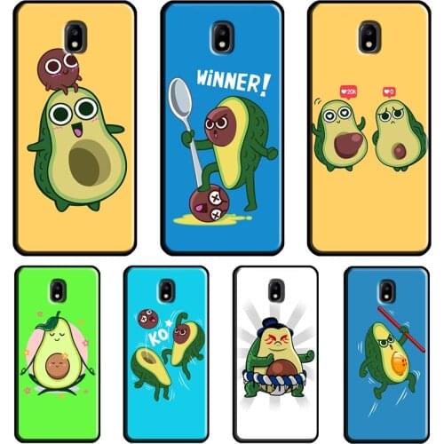 Cute cartoon fruit avocado Case For Samsung Galaxy J5 J1 J3 J7 A3 A5 2016 2017 J4 J6 J8 A8 A6 Plus A7 A9 2018 Cover