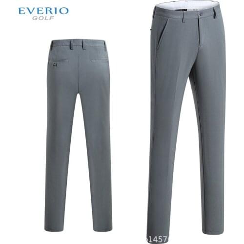 Golf Mens Solid Color Trousers Golf Autumn And Winter Warm Fashion Slim Breathable Trousers Golf Pants