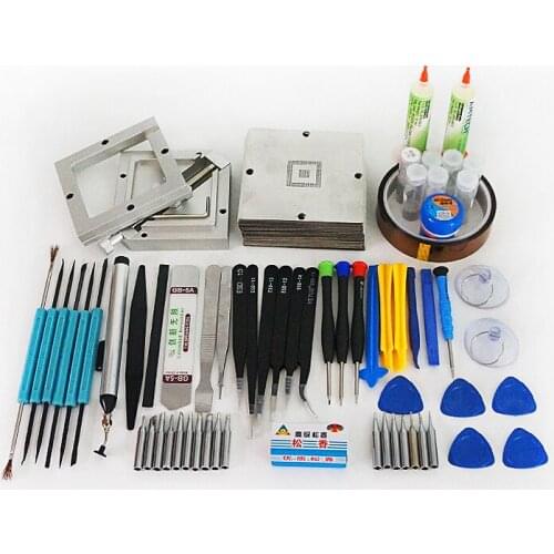 BGA reballing station 90x90 Reballing Kit 341pcs 90MM Stencils Kit HT Silver Jig 25K Solder Balls FFQ-939 Vacuum Pen Brush