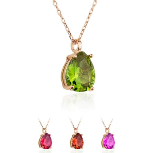 925 sterling Silver Women 'S Rose Zultanit Necklace Color Changing Necklace Design Wink Attractive Different Design Good Quality 2021 Trend Fashion Style