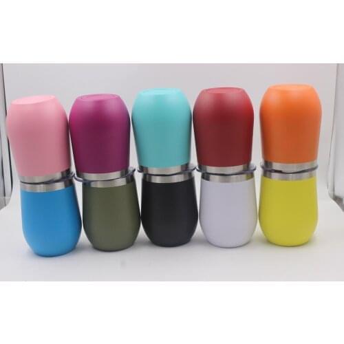 Quevinal 25pcs 9oz egg cups wine glasses Double Wall Stainless Beer Vacuum Insulated mug drinking coffee Wine Cup 9 oz kids cups