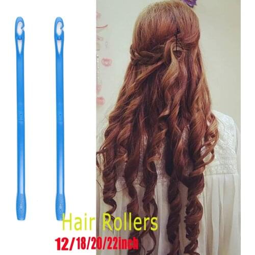 20/40pcs Hair Snail Rollers 45/50/55cm Shape Rolls Styling Tools DIY At Home Natural Way Hair Roller spiral curls
