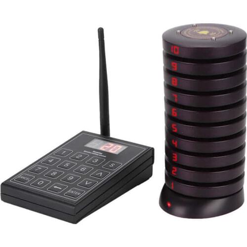 SU-680 Restaurant Wireless Coaster Pager Queuing Calling System Guest Paging System
