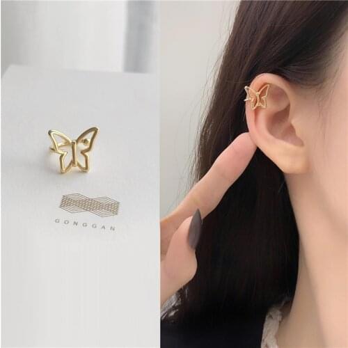 Timlee E093 New Cute Butterfly Alloy Clip Ear Cuff Popular Accessories Wholesale