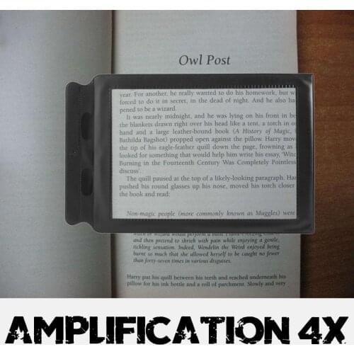 Full Large Flat Page Magnifying Glass Sheet Reading Aid Lens Magnifier for Reading or Detailed Work Magnify A Whole A4 Page