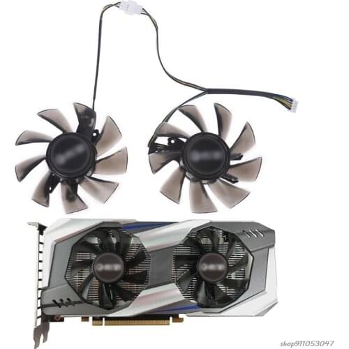 2Pcs 75mm/2.95in T129215BU 4Pin 12V 0.50A VGA Fan Graphics Card Cooling Fan for GALAX GTX 1060 KFA2 GTX 1060 Fan ju29 wholesales