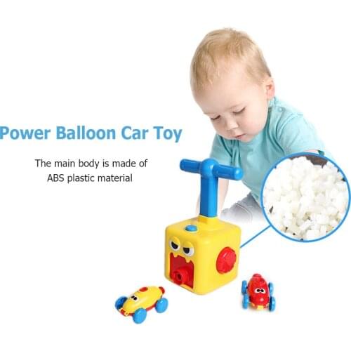 Fun Education Inertial Car Science Chidren Toy Power Balloon Launch Tower Puzzle Car Education Science Experiment Toy