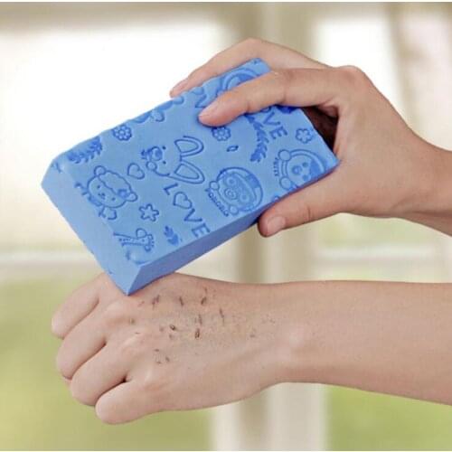 10Pcs/lot Multi Use PVA Sponge Soft Cotton Super Mud Rubbed Block Artifact Adult Baby Bath Decontamination Printed Sponge