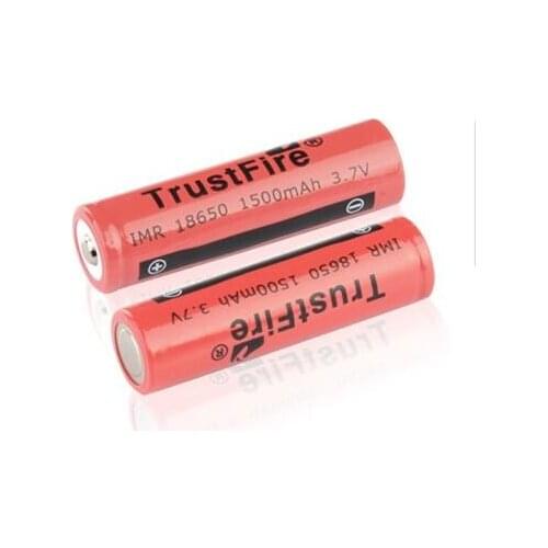 12pcs/lot TrustFire IMR 18650 1500mah 3.7V Rechargeable Battery Lithium Batteries For LED Flashlights E-cigarettes Camera