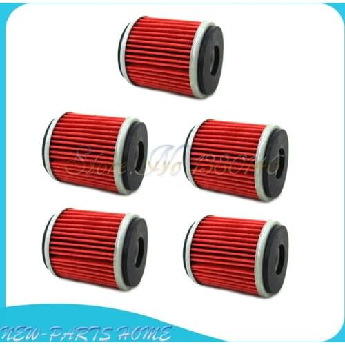 5x Oil Filter For Yamaha YZF R125 125 WR 125R 125X YZ 250 250F 450F 450 WR250F WR450F WR250X WR250R YZ450F YZ250F YZ250 YFZ450