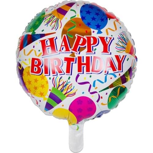 5pcs 18 inches Globos Happy Birthday Foil Balloons Children Birthday Inflatable Toys Ballons Helium Balloon Party Decoration