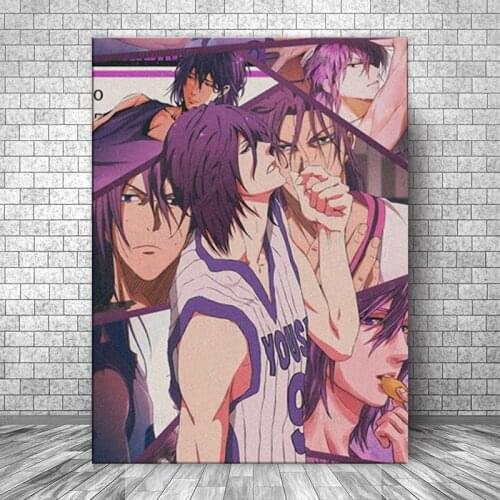 Murasakibara Atsushi from Kuroko No Basket Anime Decoration Prints Canvas Home Decor Dorm Living Room Poster Painting Wall Art