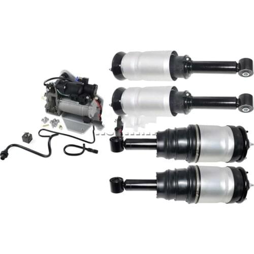 AP03 5PC AMK Rear+Front Air Suspension Struts+Compressor for Land Rover Range Rover Sport Discovery 3 4 LR3 LR4 LR023964