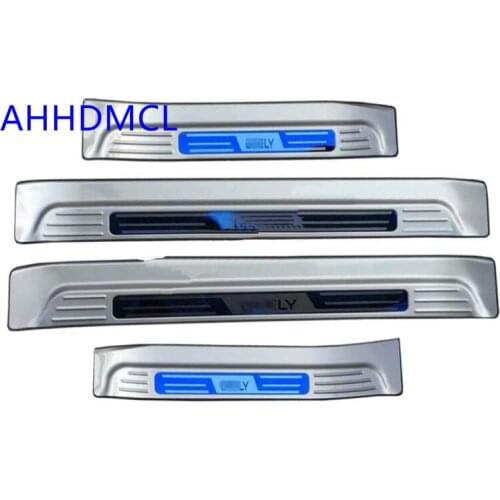 Car Welcome Pedal Threshold Strip Door Sill Strip For Geely Emgrand Sedan 2018 2019 2020