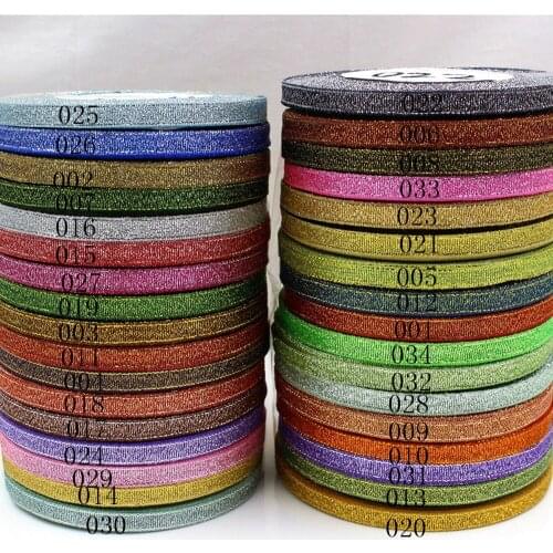 1/4” 6mm Glitter Velvet Ribbon Craft Hair Bow Decoration,25yards holiday gift wrapping decoration ribbon,20522-14