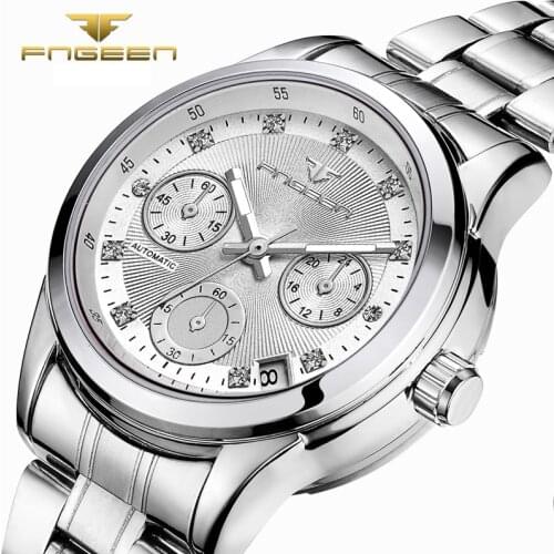 Womens Luxury Mechanical Watch Womens Watches Auto Date Automatic Watch Women Watches Fashion Crystal Ladies Clock reloj mujer