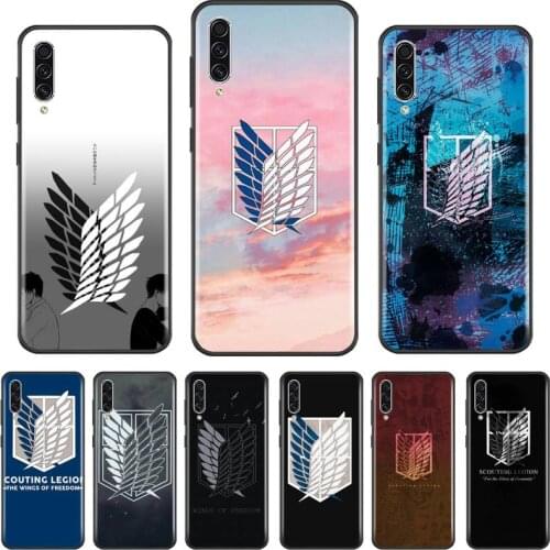Japan anime Attack on Titan Coque Shell Phone Case For Samsung A20 A30 30s A40 A7 2018 J2 J7 prime J4 Plus S5 Note 9 10 Plus