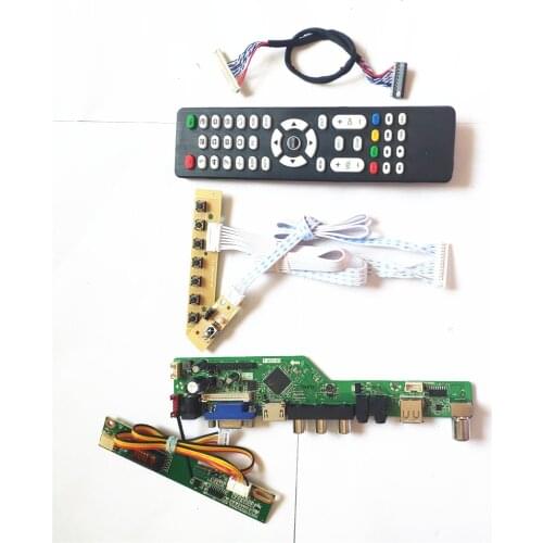 For LP154W01-TLAJ/TLB5 HDMI-Compatible VGA USB AV RF keyboard+Remote+Inverter T.V56 drive board LVDS 1CCFL 30Pin LCD monitor